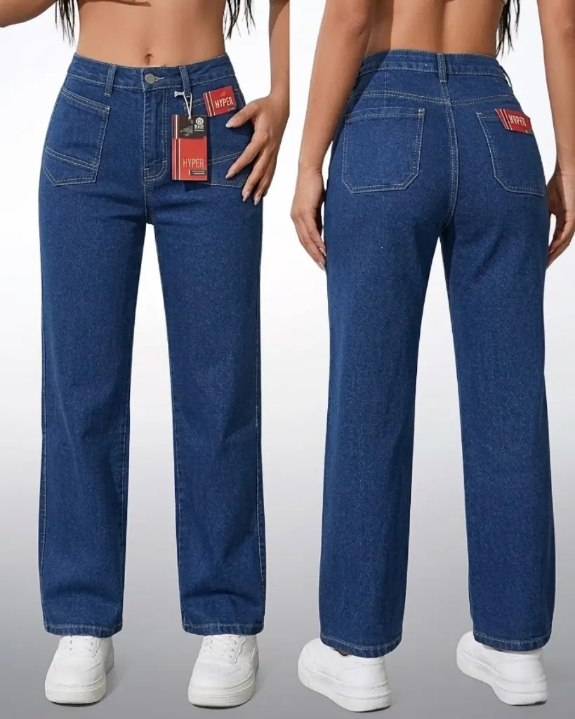 Recto strech con bolsillos frontales