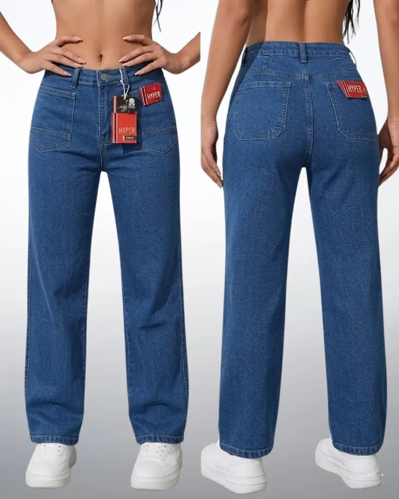 Recto strech con bolsillos frontales