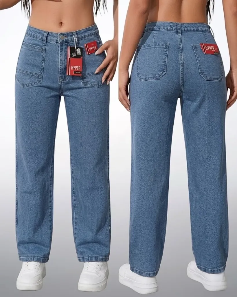 Recto strech con bolsillos frontales