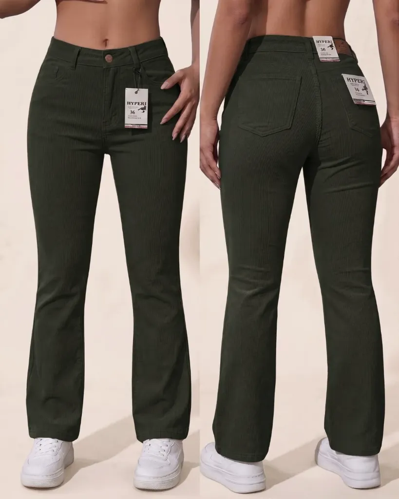 [HJ-001340-12-VERDE-OSCURO] Acampanado pana strech (12)