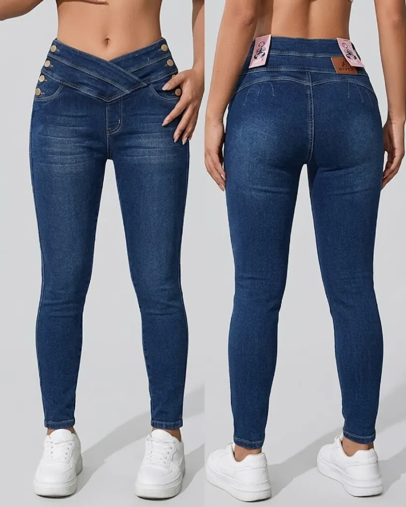 Tubo strech con pretina cruzada