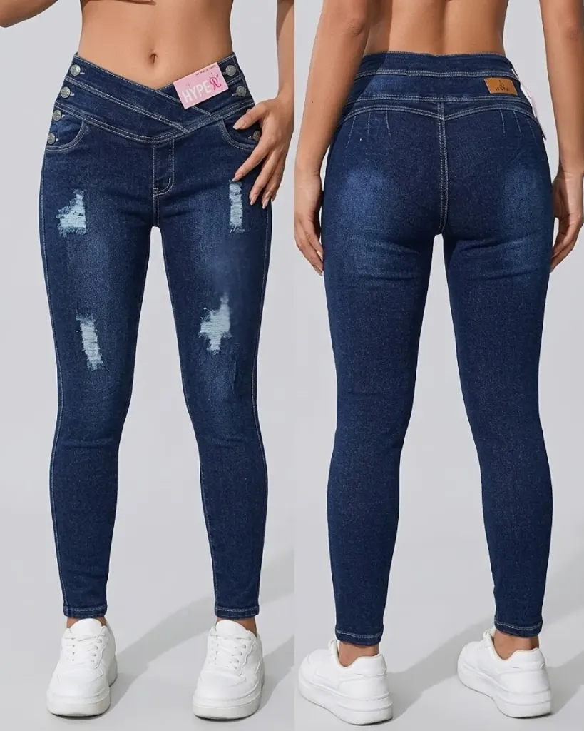 Tubo strech con pretina cruzada