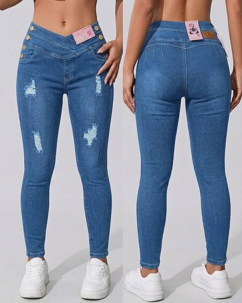 Tubo strech con pretina cruzada