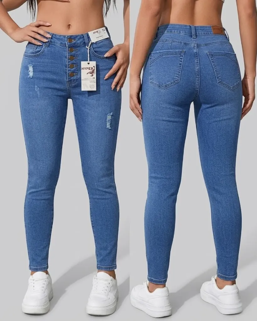 Tubo strech con botones