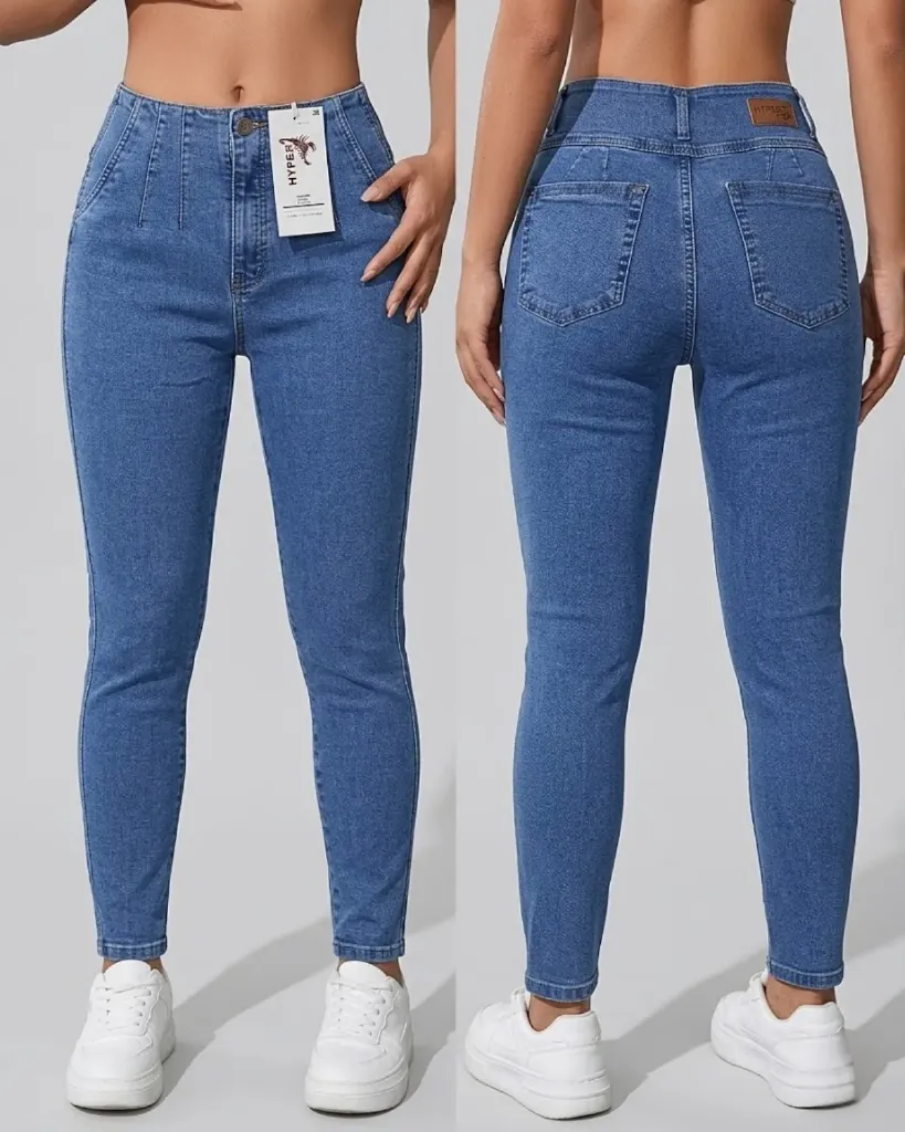 [HJ-001365-14-AZUL-CLARO] Tubo strech con pinzas