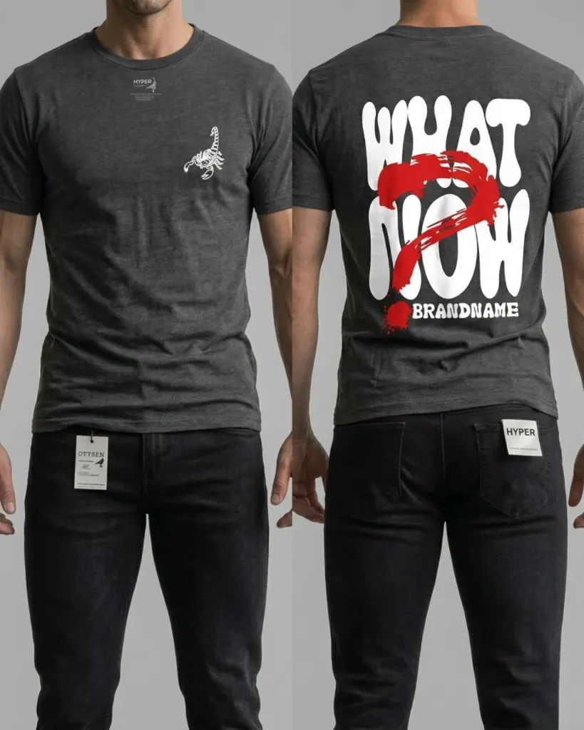 Camiseta estampada(WHAT NOW)