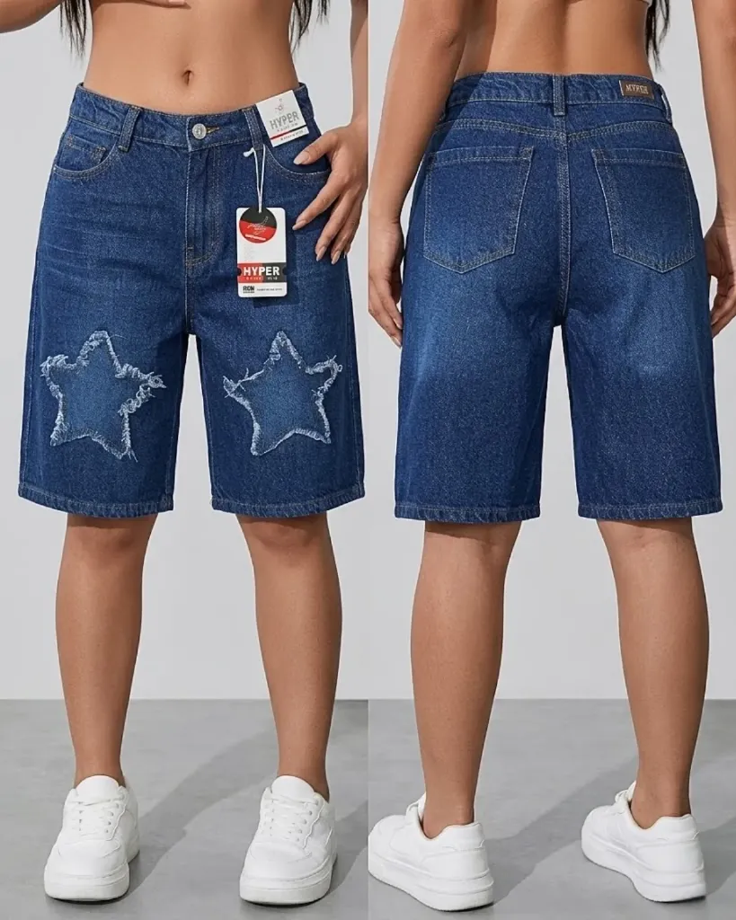 Bermuda rigida diseño de estrella