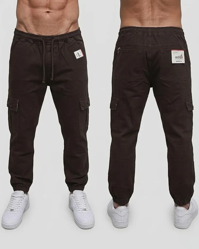 [HJ-001680-28-CAFE-OSCURO] Jogger cargo strech (28)