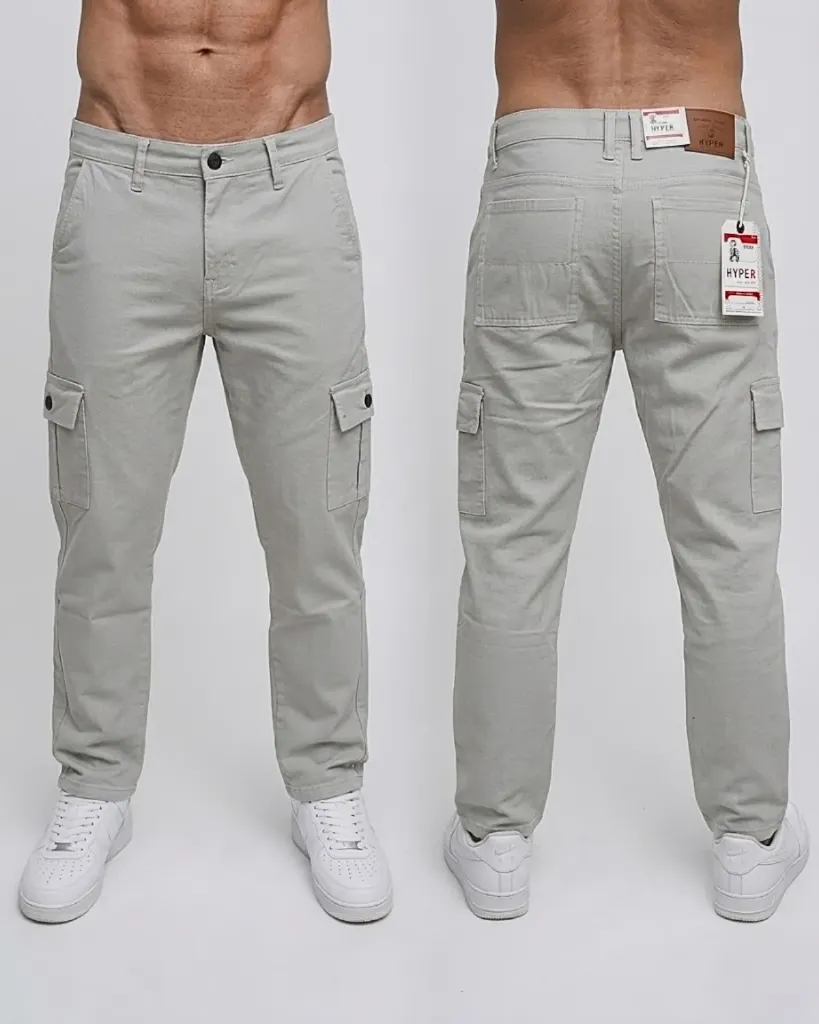 Semitubo gabardina cargo strech