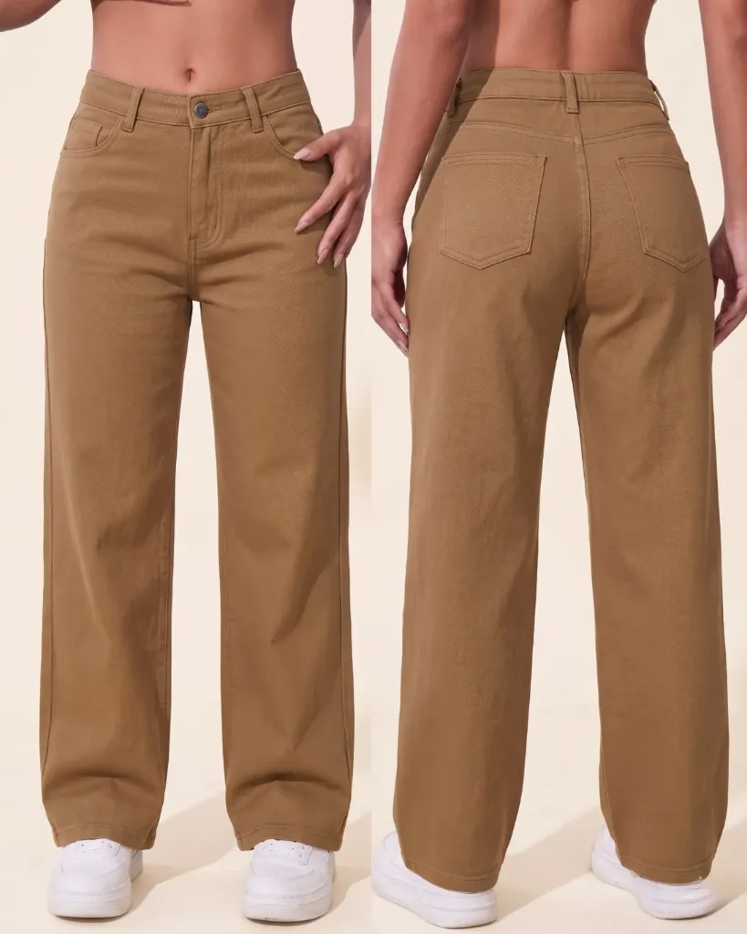 [HJ-001916-12-MOSTAZA-2] Wide leg gabardina strech (12)