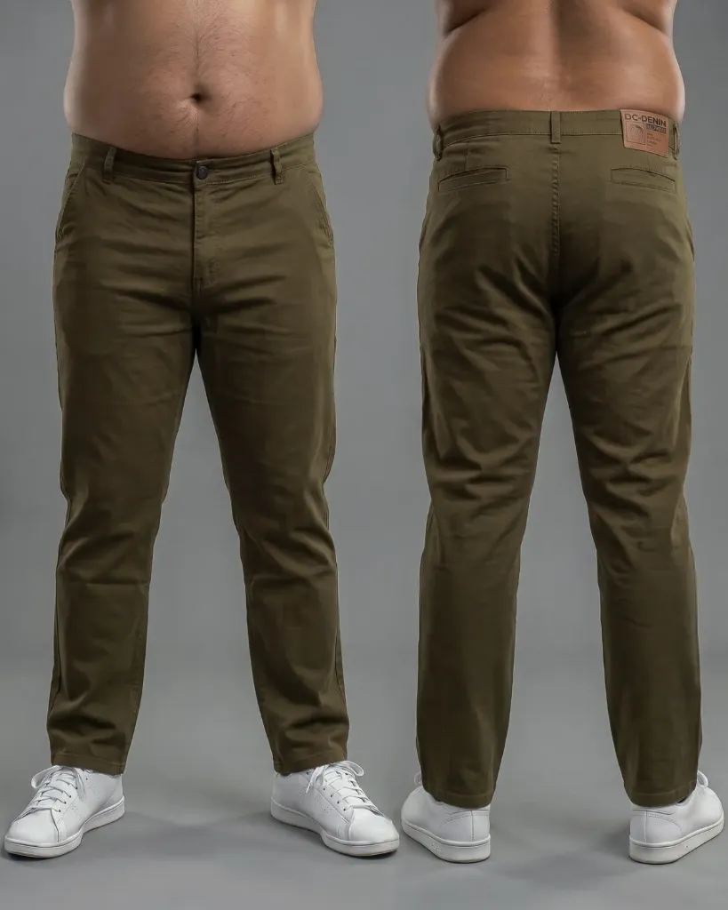 [HJ-001937-38-MARRON-2] Recto gabardina strech plus con bolsillos viviados (38)