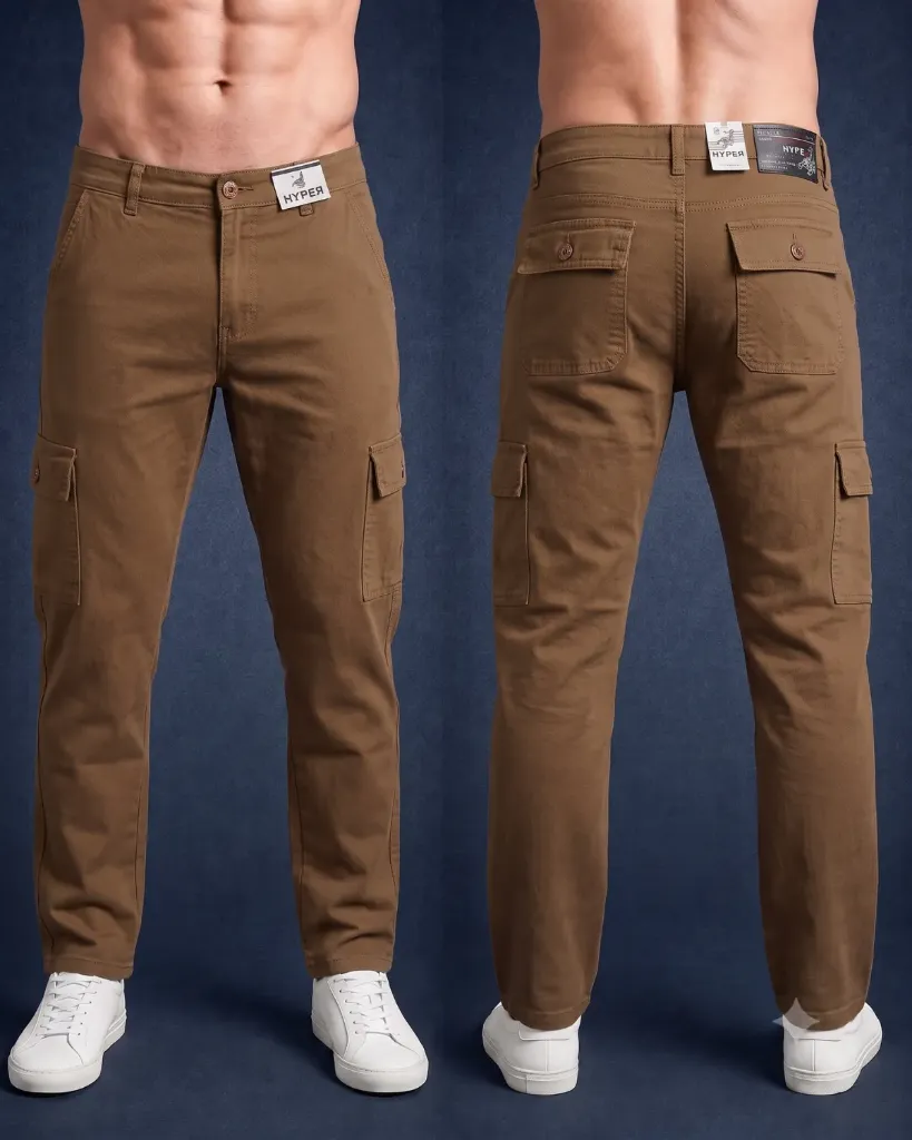 Semitubo gabardina cargo strech