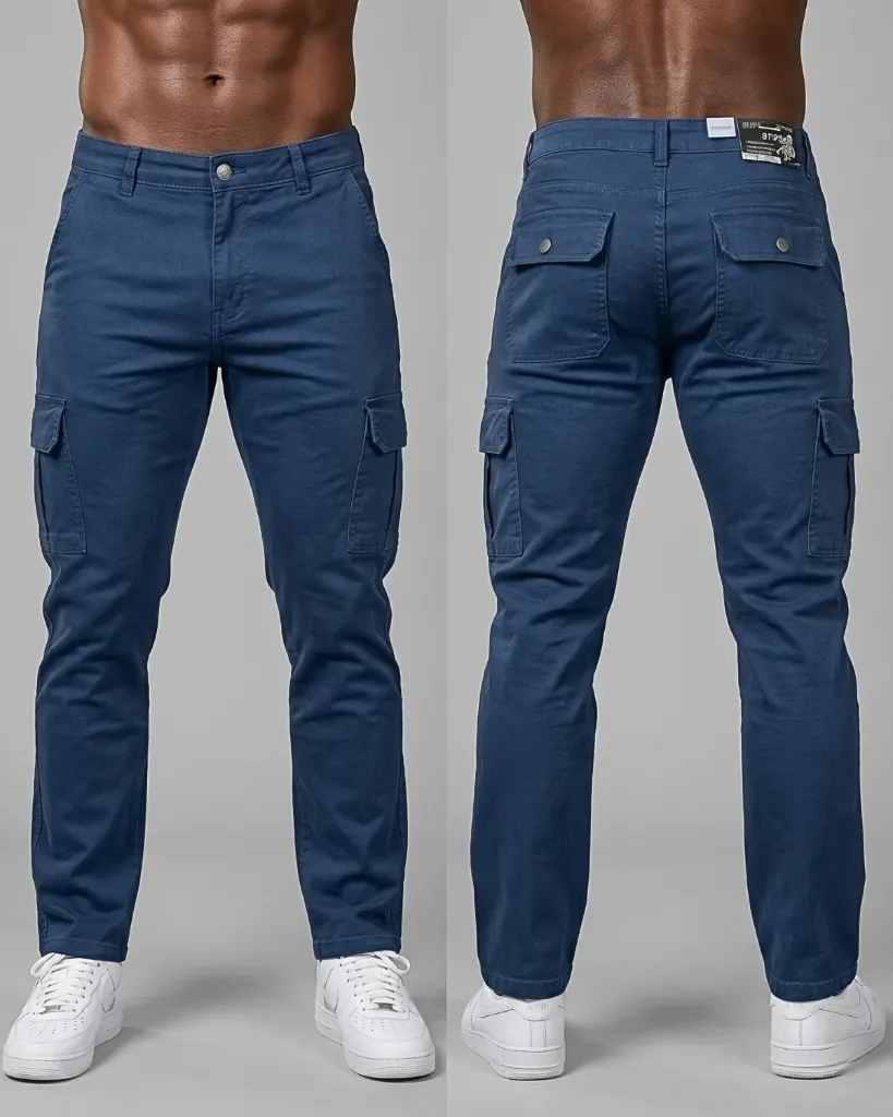 Semitubo gabardina cargo strech1