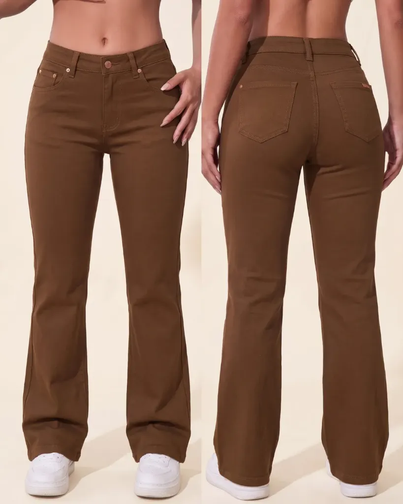Acampanado gabardina strech