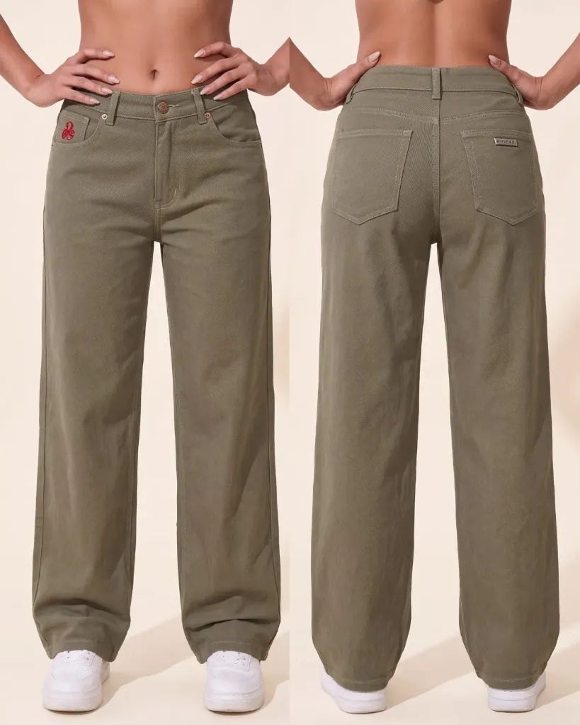 Wide leg pana rigido