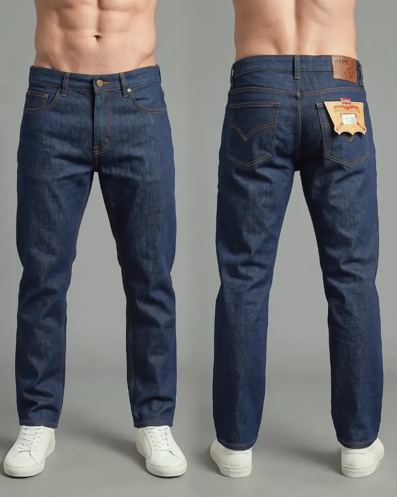 [HJ-000713-30-AZUL-3] Clasico jeans rigido G3 (30, Azul #3)