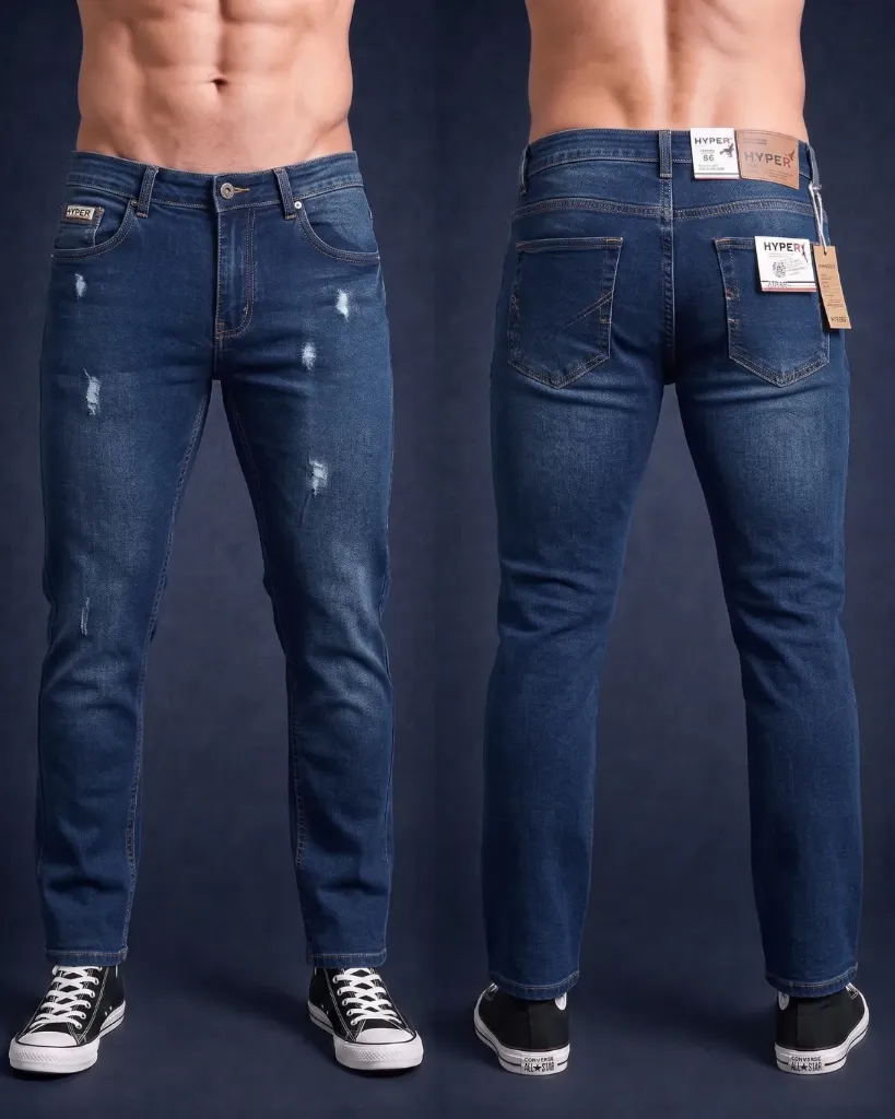 [HJ-002431-30-AZUL-2] Semitubo strech rasgado hyper (30, Azul #2)