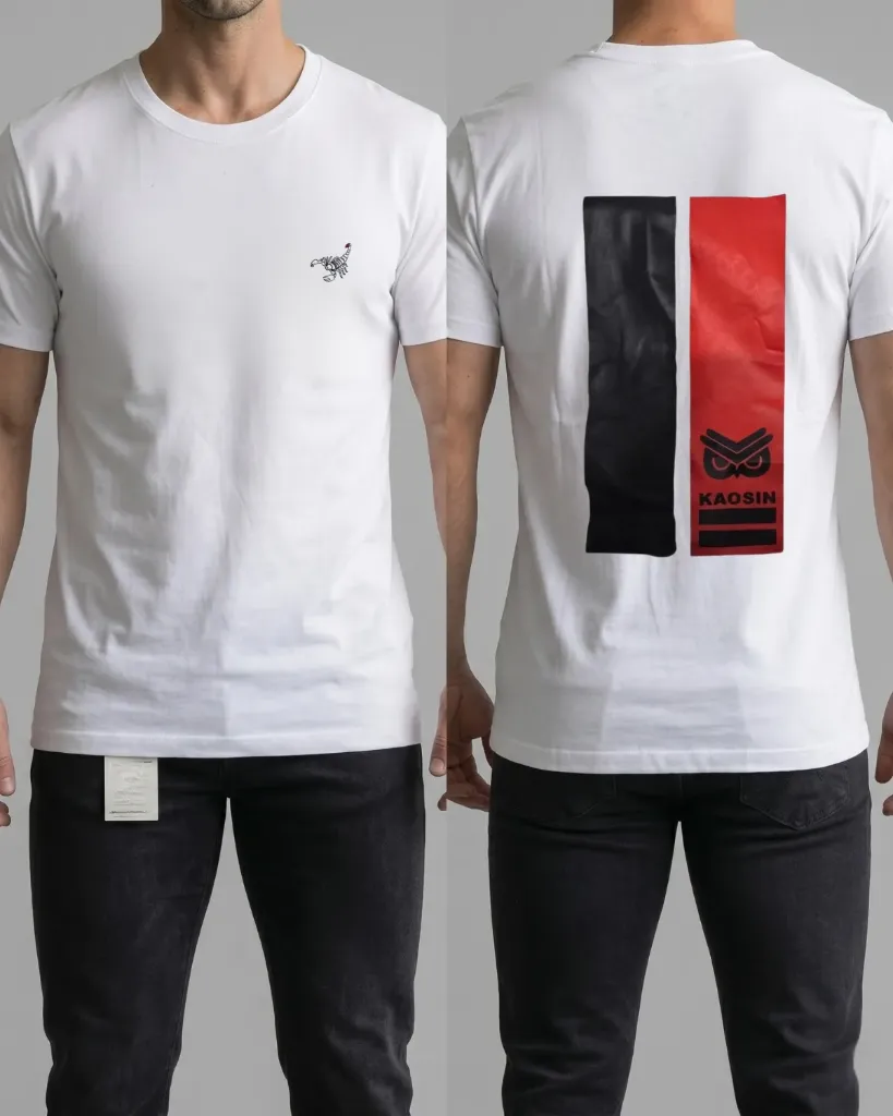 [HJ-002577-XXL-BLANCO] Camiseta estampada (Kaosin) (XXL, Blanco)