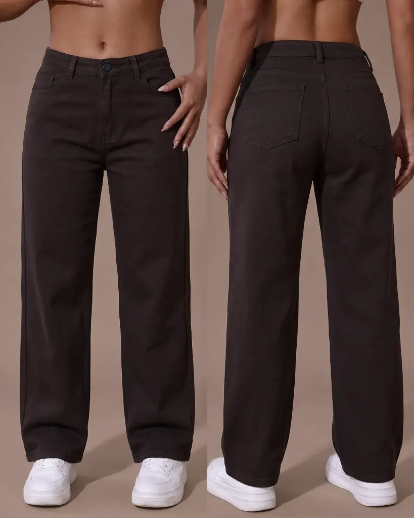 [HJ-001915-10-CAFE-OSCURO] Wide leg gabardina strech (10)