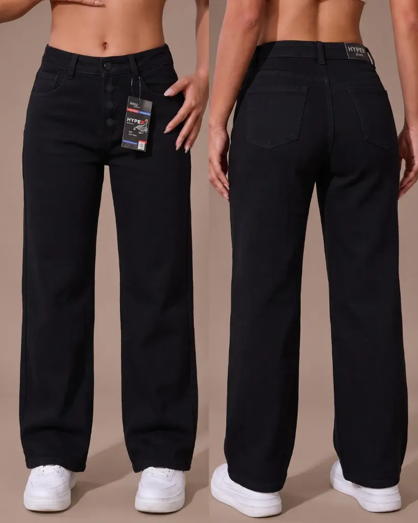 [HJ-002614-12-NEGRO] Wide leg rigido de 4 botones (12)