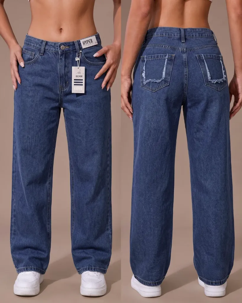 [HJ-002684-14-AZUL-2] Baggy rigido llano (14, Azul #2)