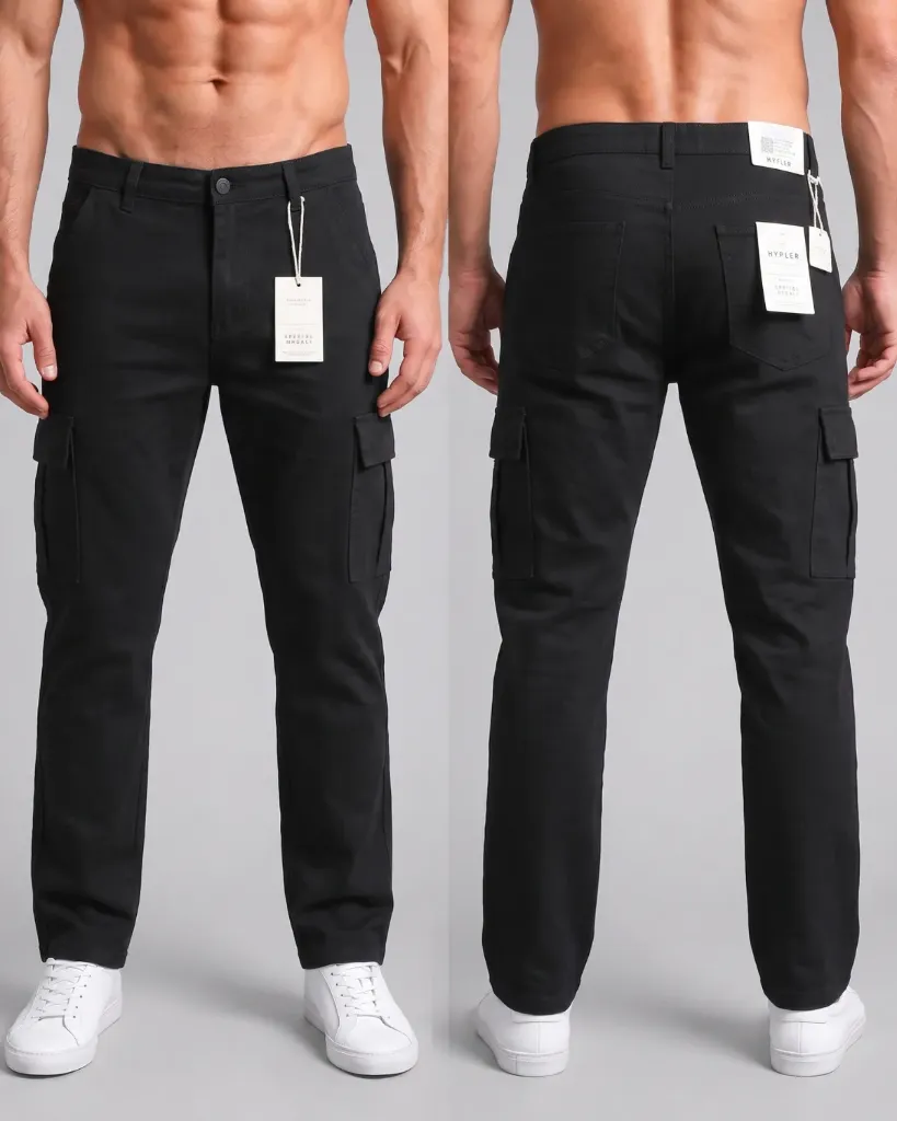 [HJ-002696-30-NEGRO] Semitubo gabardina cargo strech G2 (30, Negro)