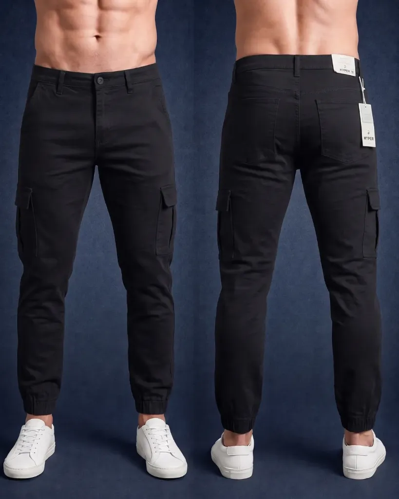 Cargo jogger gabardina strech