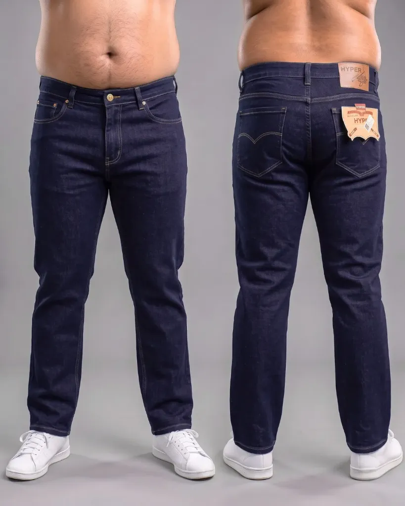 [HJ-002737-44-AZUL-2] Clasico jeans rigido plus G3 (Azul #2)