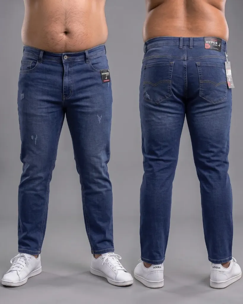 [HJ-002797-42-AZUL-4] Semitubo jeans strech plus mototool hyper (42, Azul #4)