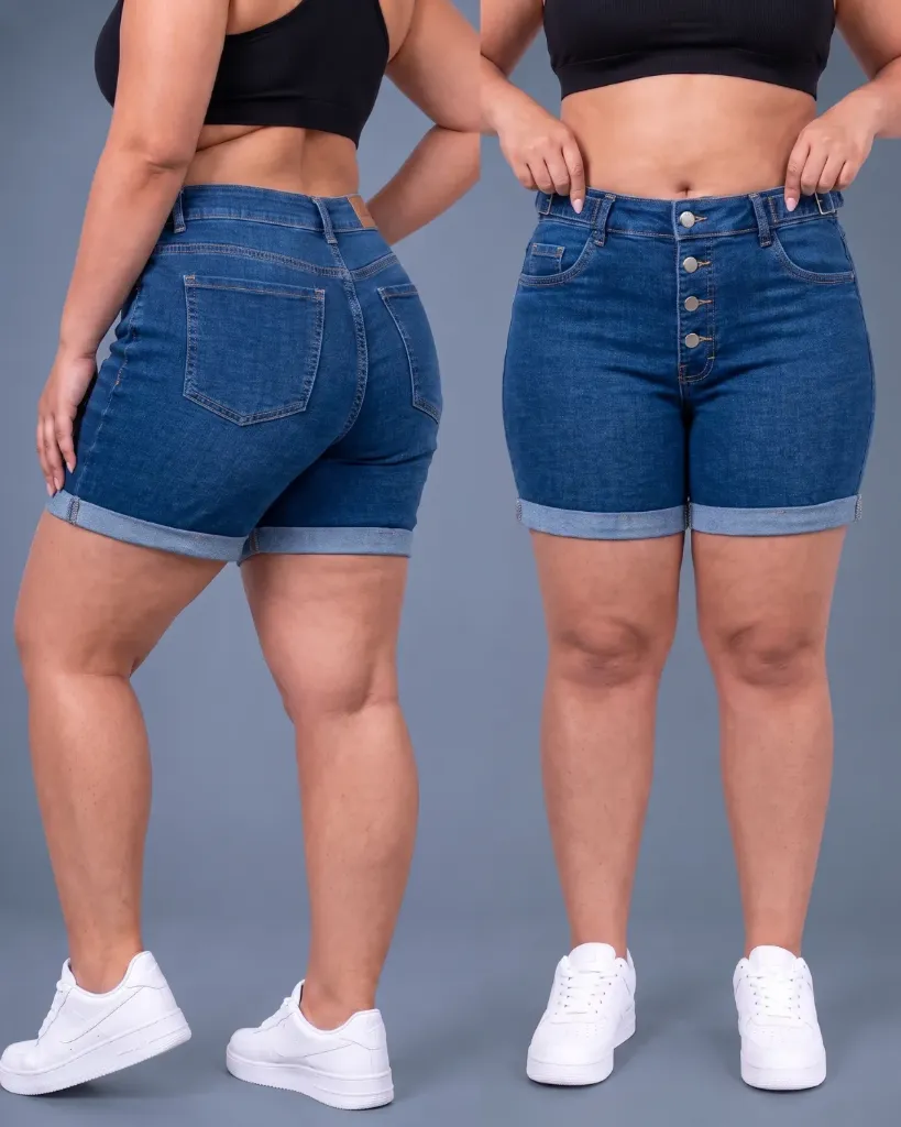 Short strech plus de 4 botones con ajustador
