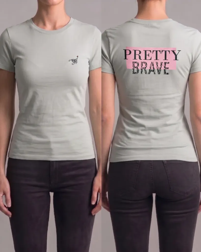 Camiseta estampada (Pretty brave)
