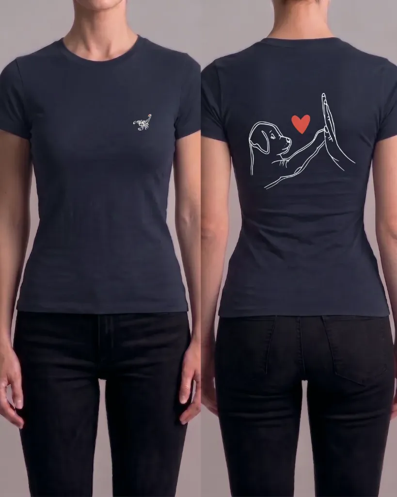 Camiseta estampada (Perrito con corazón)