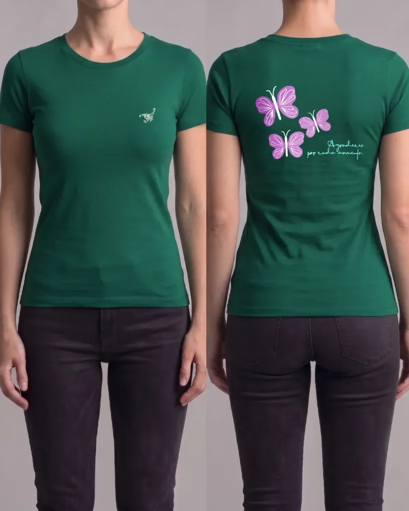 Camiseta estampada (Mariposas)