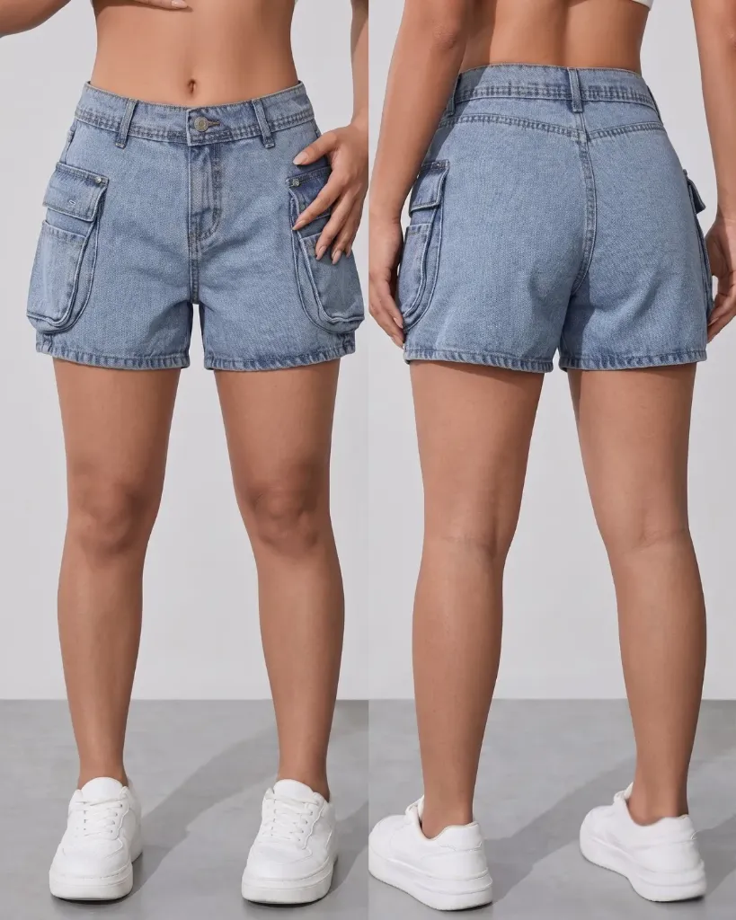 [HJ-002594-8-AZUL-MEDIO] Short rigido cargo (8, Azul medio)