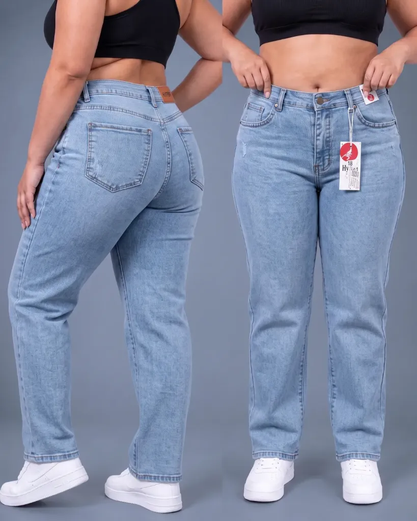 Recto jeans strech plus tiro alto mototool