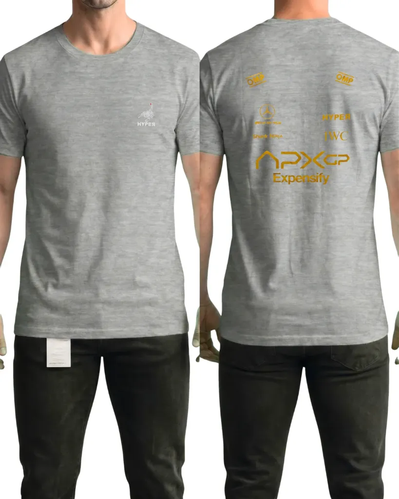 [HJ-003067-M-GRIS-CLARO] Camiseta estampada (Expensify) (M, Gris claro)