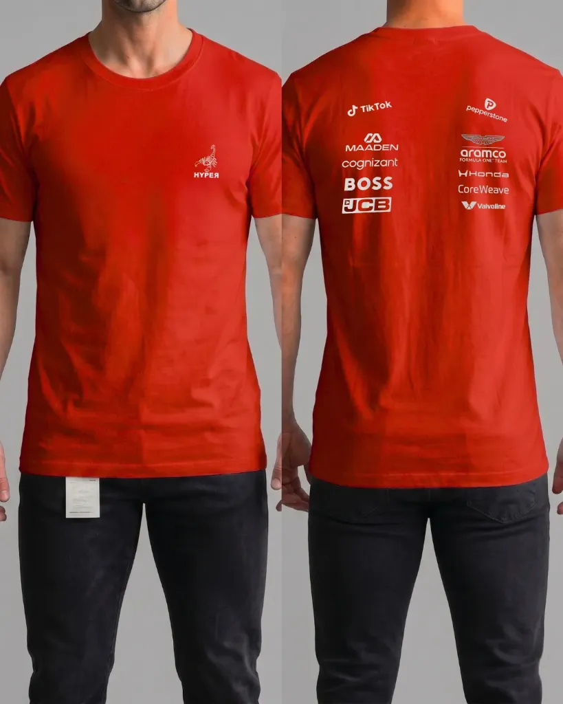 [HJ-003062-M-NARANJA] Camiseta estampada (Boss) (M, Naranja)