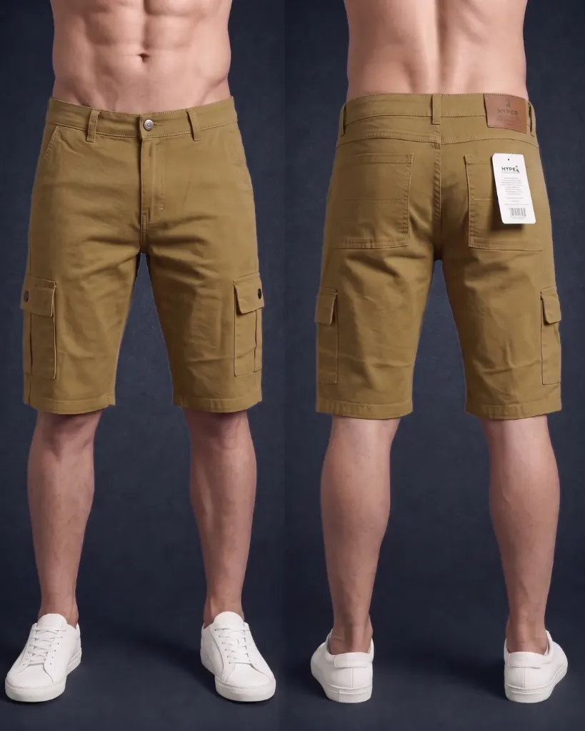 [HJ-003158-30-MOSTAZA] Bermuda gabardina strech cargo (30, Mostaza)