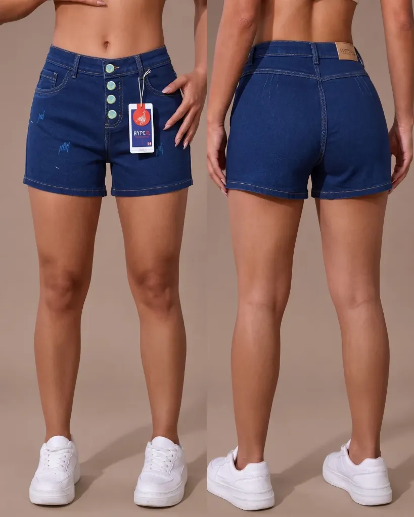 Short strech mototool de 4 botones levanta cola