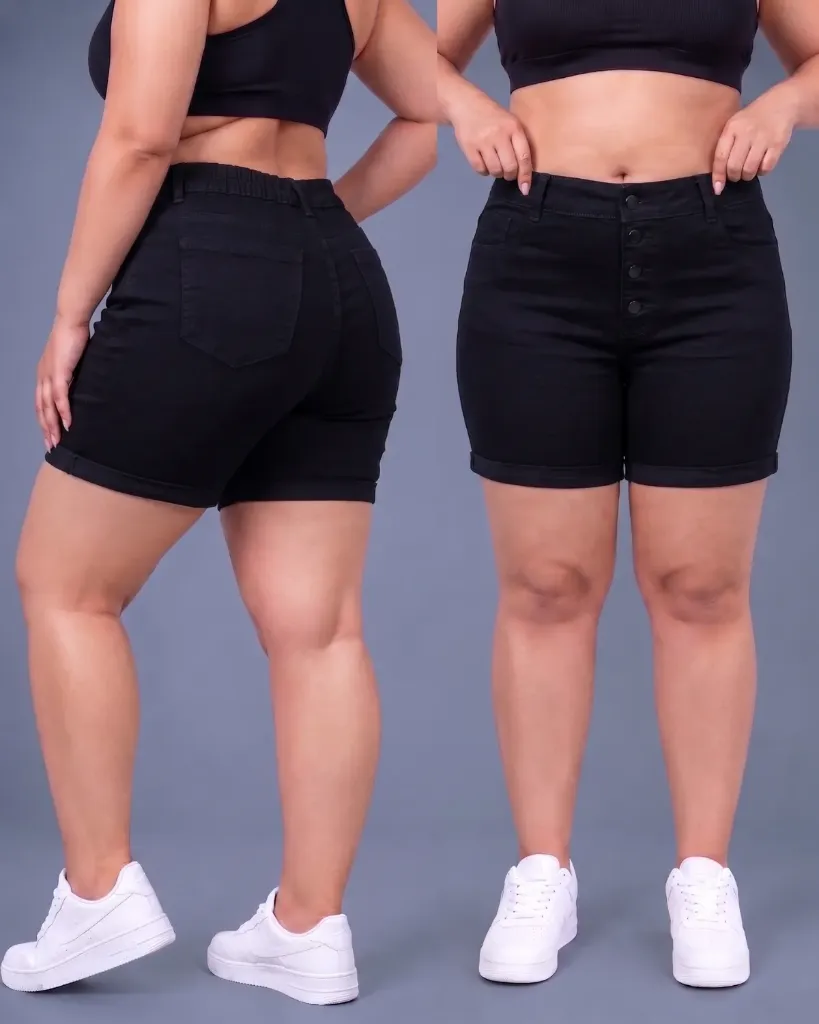 Short strech plus de 4 botones con elastico posterior
