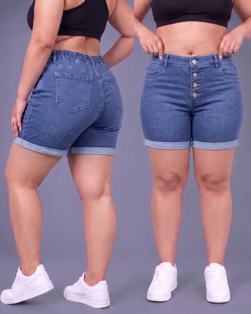 Short strech plus de 4 botones con elastico posterior
