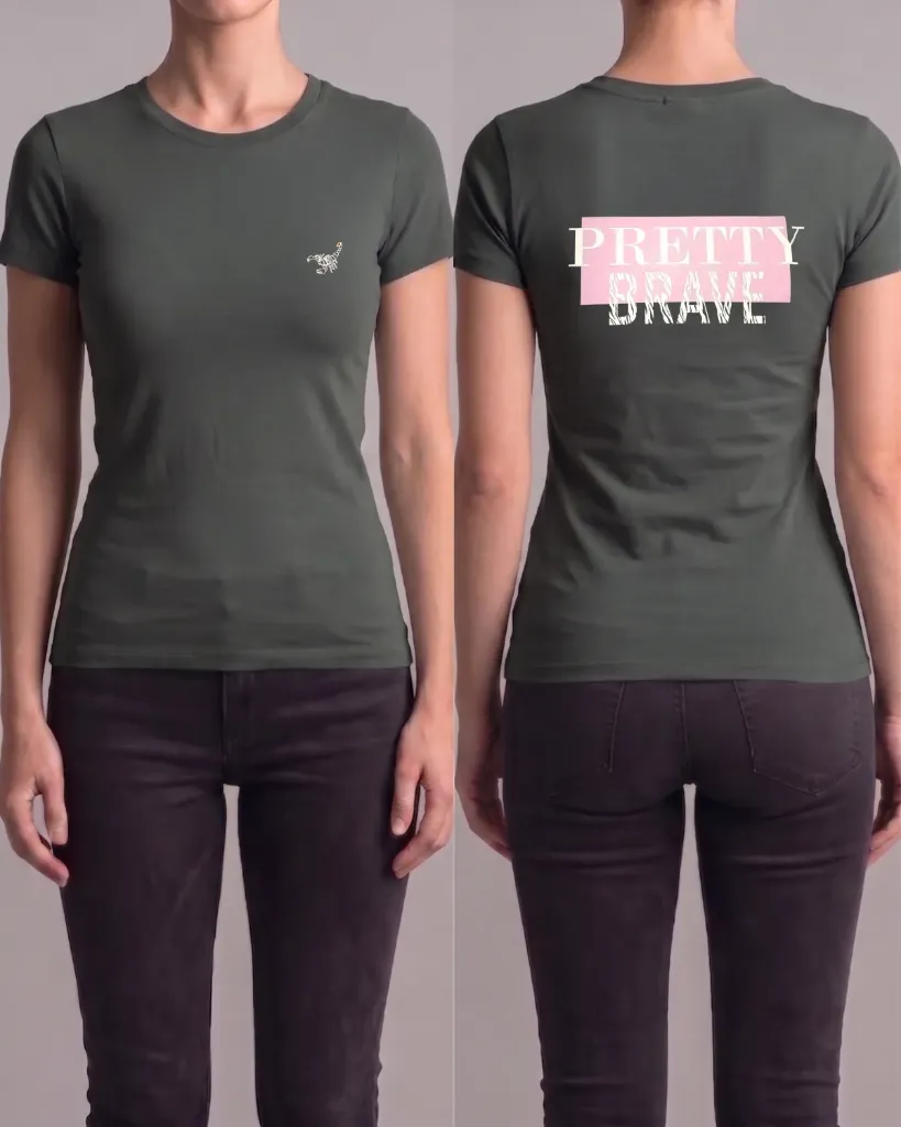 Camiseta estampada (Pretty brave)