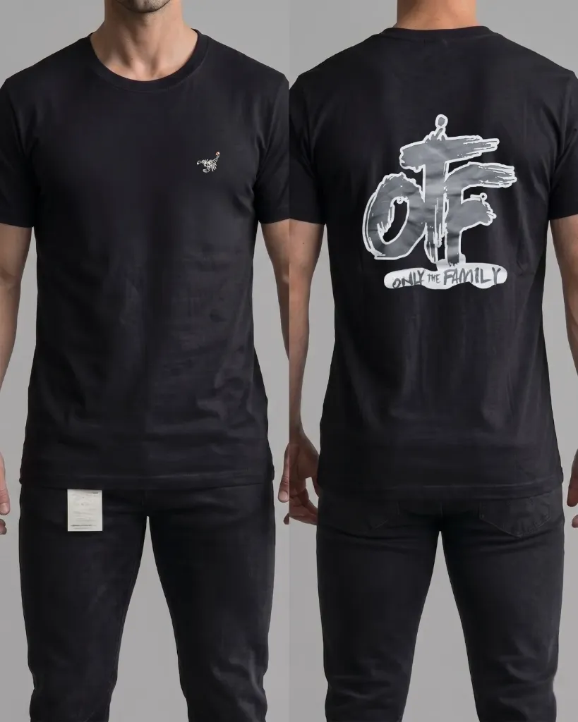 [HJ-002599-XL-NEGRO] Camiseta estampada (OTF) (XL, Negro)