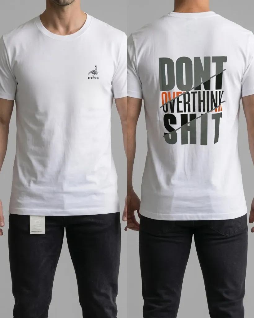 Camiseta estampada (Dont overthink)