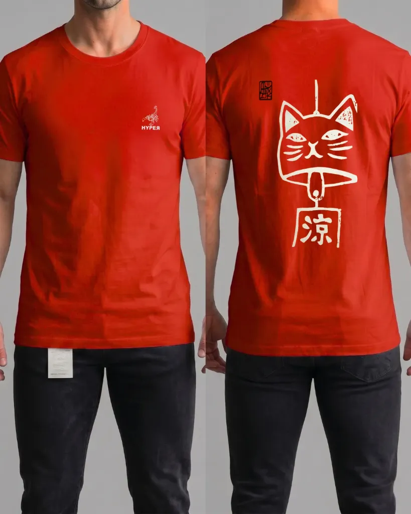 Camiseta estampada (Gato)