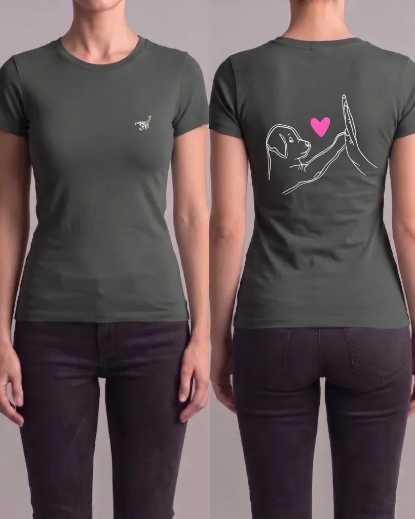 Camiseta estampada (Perrito con corazón)
