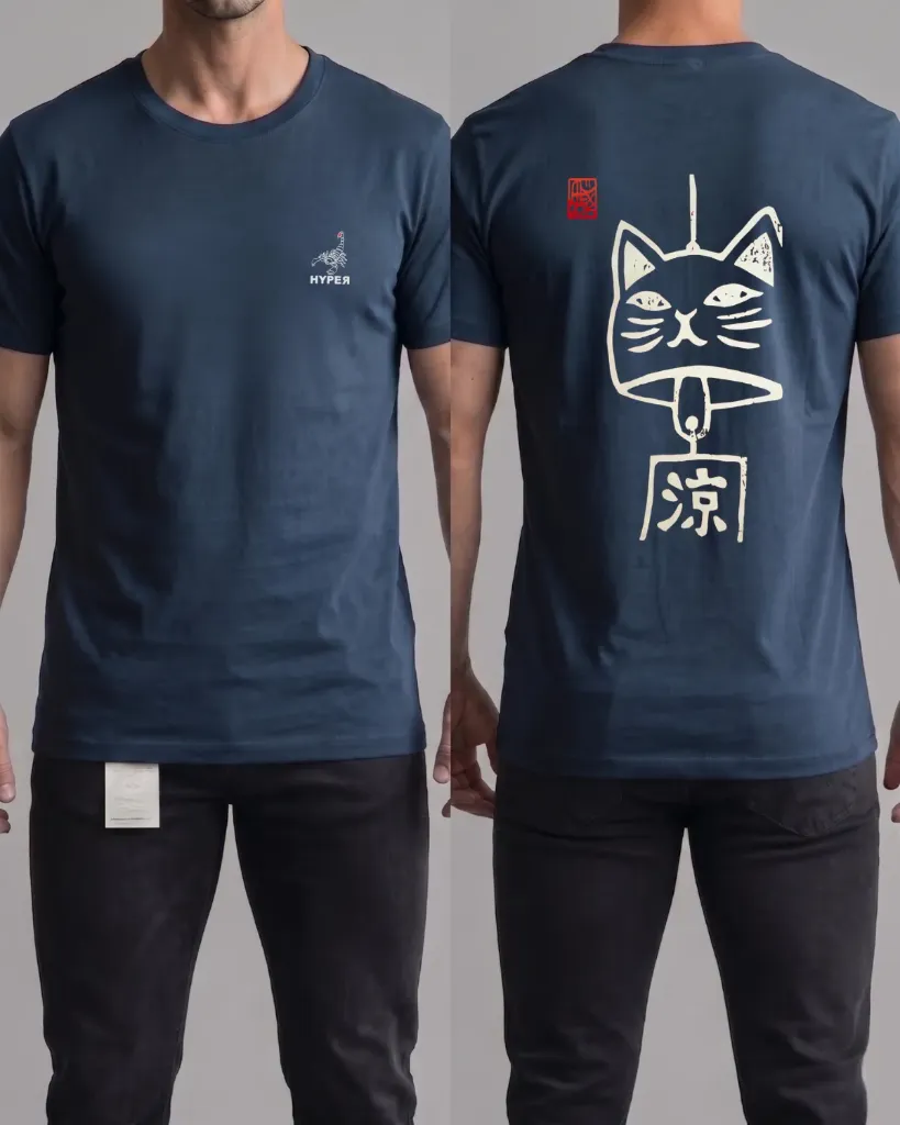Camiseta estampada (Gato)