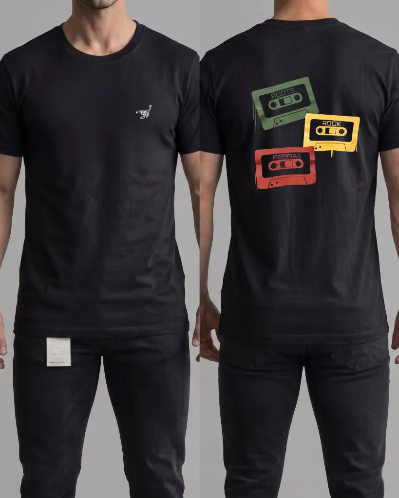 Camiseta estampada (Roots,Rock,Reggae)