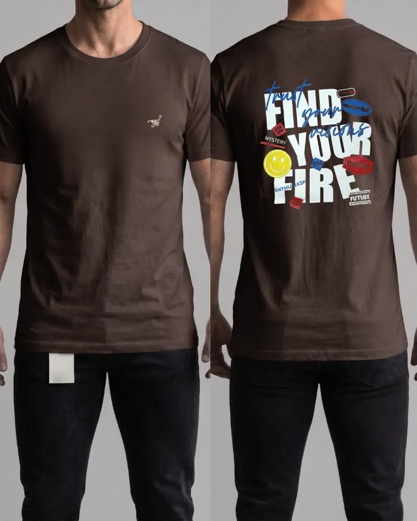 Camiseta estampada (Find your fire)