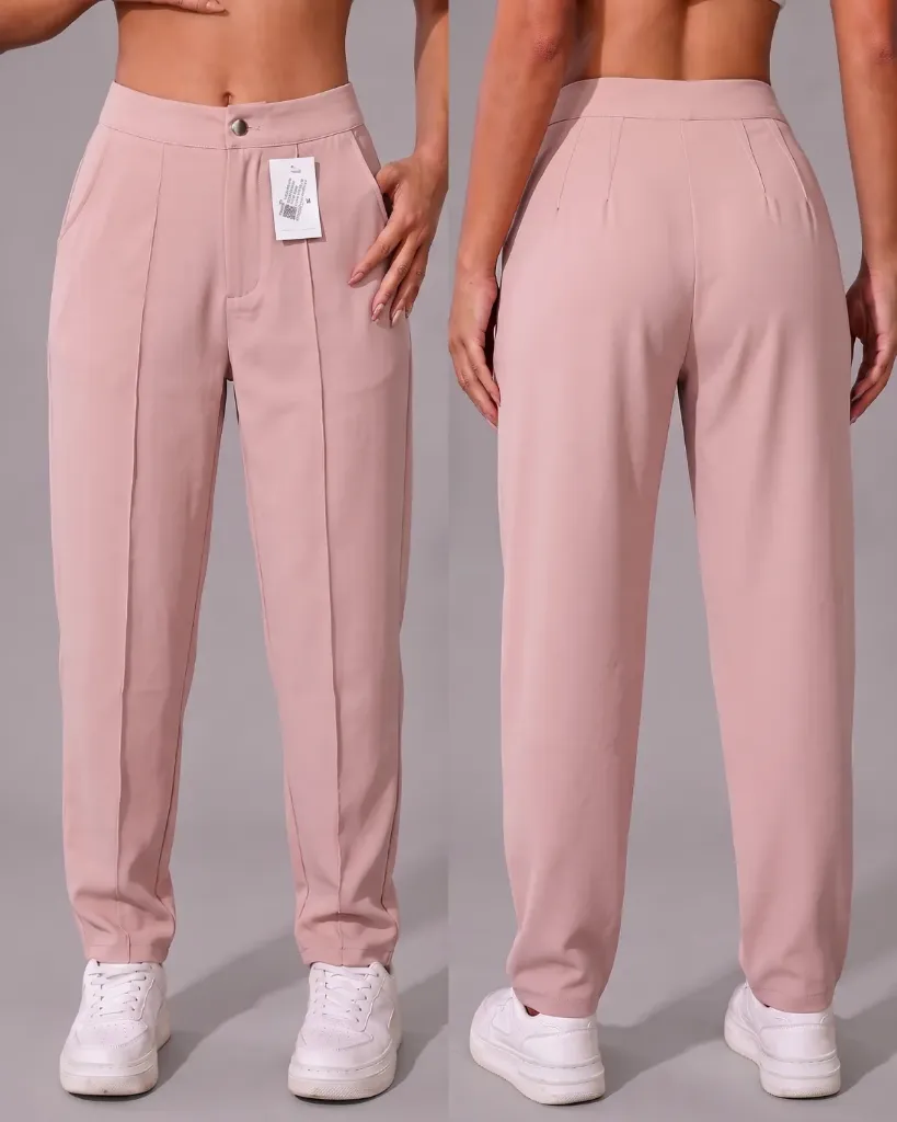 Pantalón slouchy de vestir con costura frontal